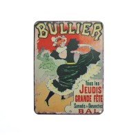 Magnet déco en métal Bullier 6x8